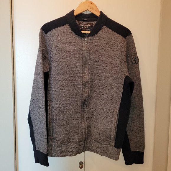 A&F Men's Grey/Blue Jacket - Size L - Picture 2 of 9